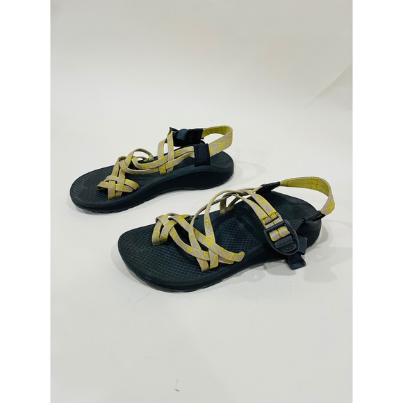 Womens Chaco Z/Cloud Sandals Size 8 Yellow Gray Athletic Hiking Shoes - Picture 1 of 4